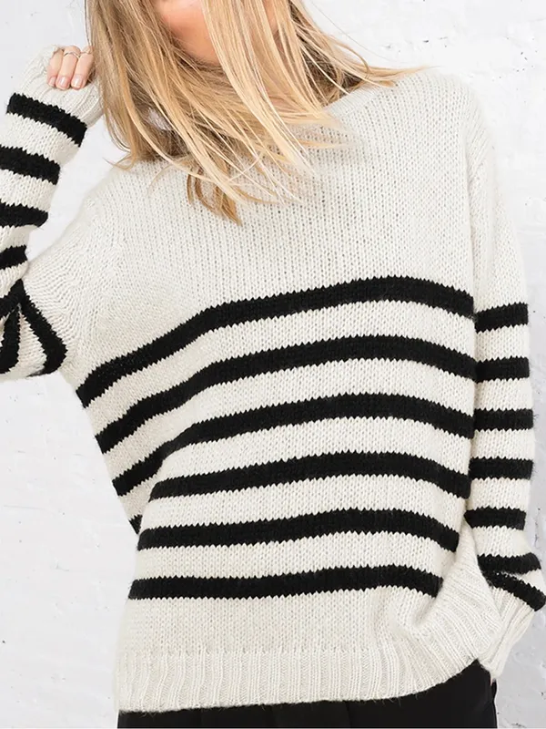 Wooden Ships Striped Sweater M/L Caroline - Image 2