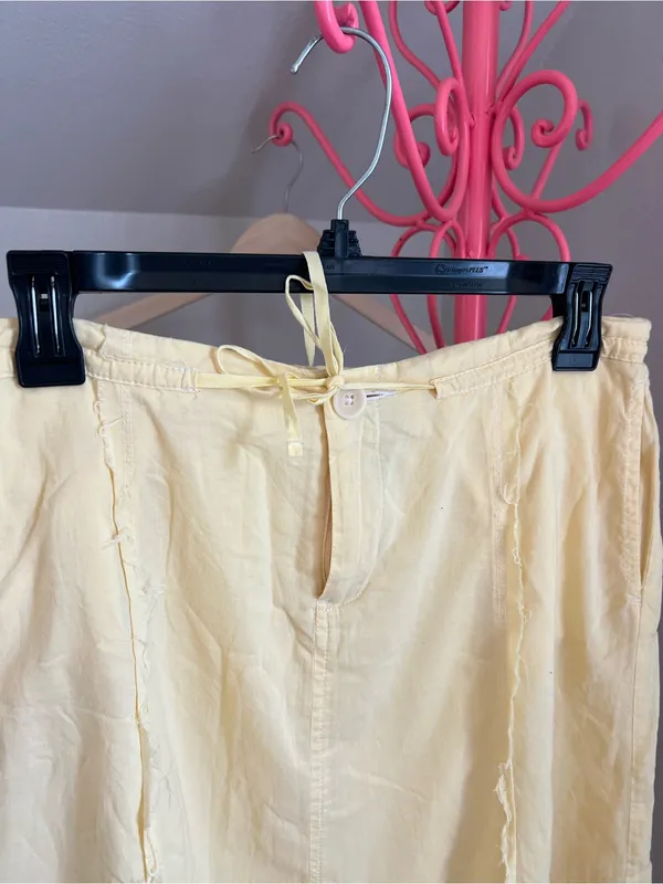 Eddie Bauer Butter Yellow A-Line Skirt - Image 4