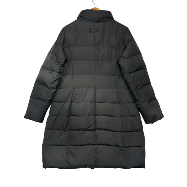 Lands End‎ Black Down Puffer Coat Womens Medium 10-12 Quilted Long Winter Jacket - Image 6