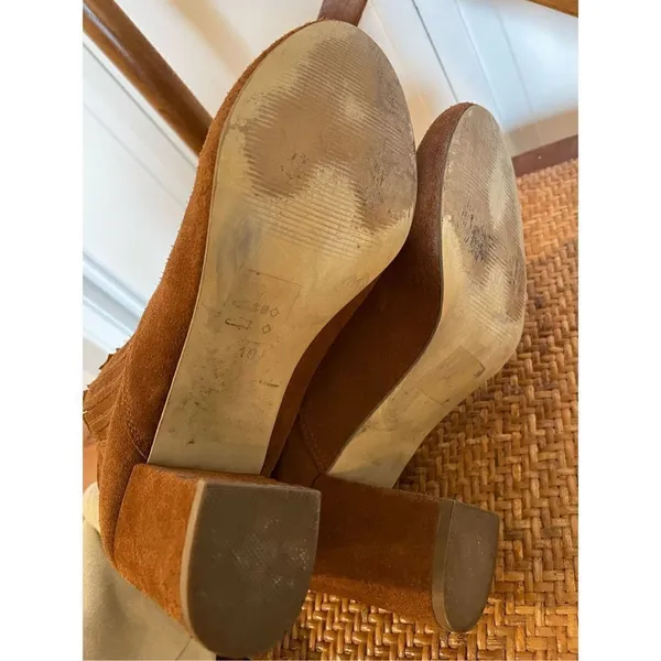 Steve Madden Gasto rust suede square toe booties size 10 - Image 7