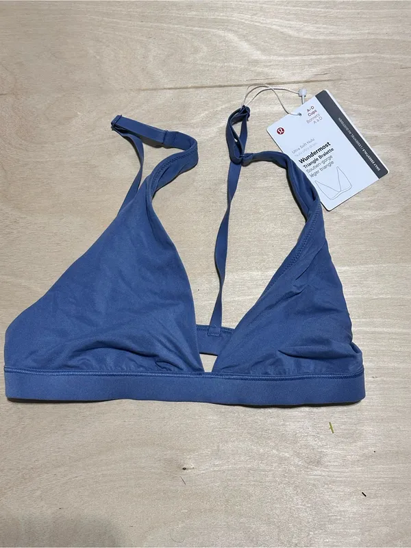 Lululemon wundermost Nulu oasis Blue Triangle Bralette NWT 4 - Image 3