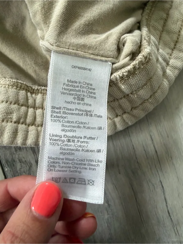 Madewell MWL Sweatshirt Earthy Cottage 100% Cotton Light Support Bralette large - Image 10