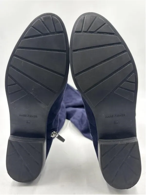 Marc Fisher Humor 2 Over-the-Knee Flat Riding Boots Women's Size 8 Navy Blue - Image 8