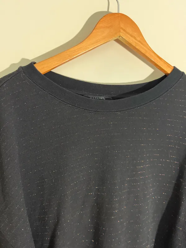 All Saints Piro Shimmer Sweatshirt Pullover - Image 5