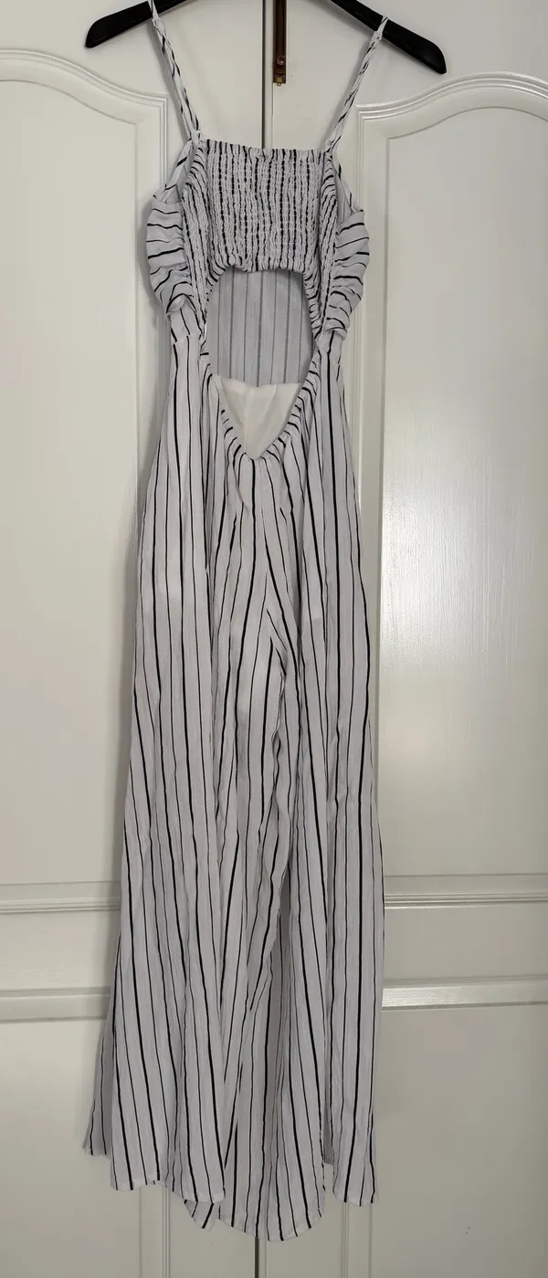 Black and White Striped Pantsuit Multiple - Image 3