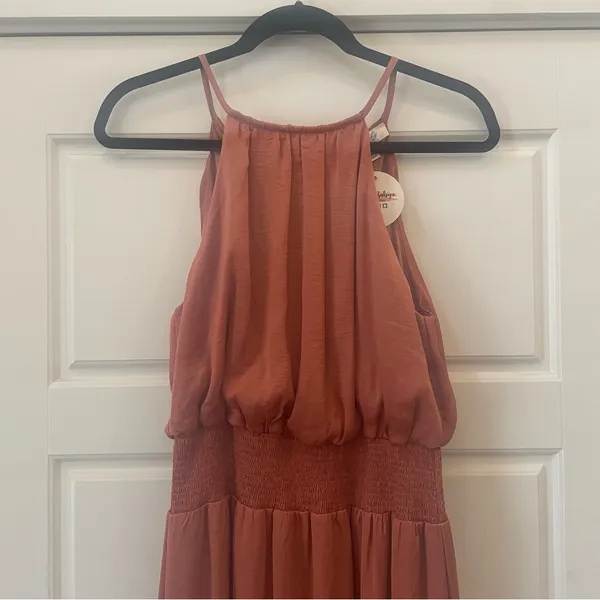 She + Sky Midi Dress in Copper Size Medium NWT‎ - Image 2