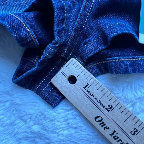 Halara Denim Shorts Dark Wash Blue High Rise Stretch XS Regular 02841421 NWT‎ - Image 5