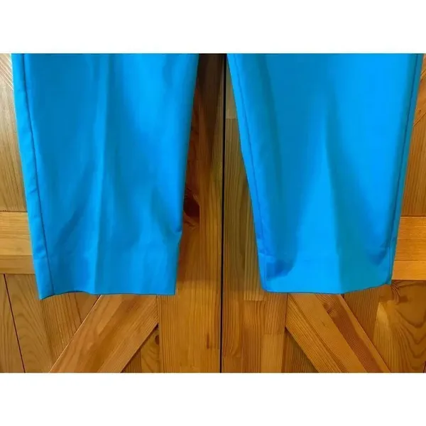 Worthington Fresh Blue Cropped Dress Pants Slim Leg Petite Size 6P NWT (8741) - Image 3