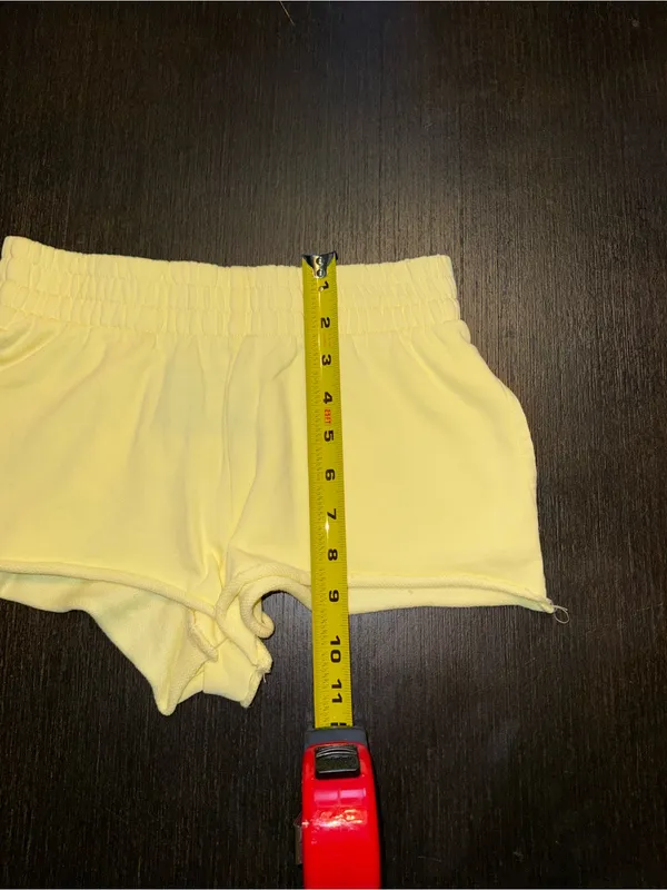 KatieJ NYC Dylan Shorts Butter Yellow Tween Knit Lounge Shorts - Image 5