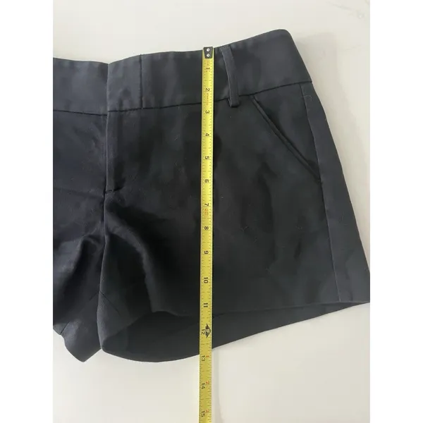 Alice + Olivia Black Trouser Cotton Blend Shorts Size 6 - Image 6