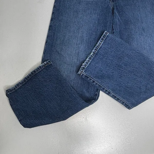 Levi’s Ribcage Straight Ankle Button Fly Jeans Medium Blue Wash 30 - Image 7