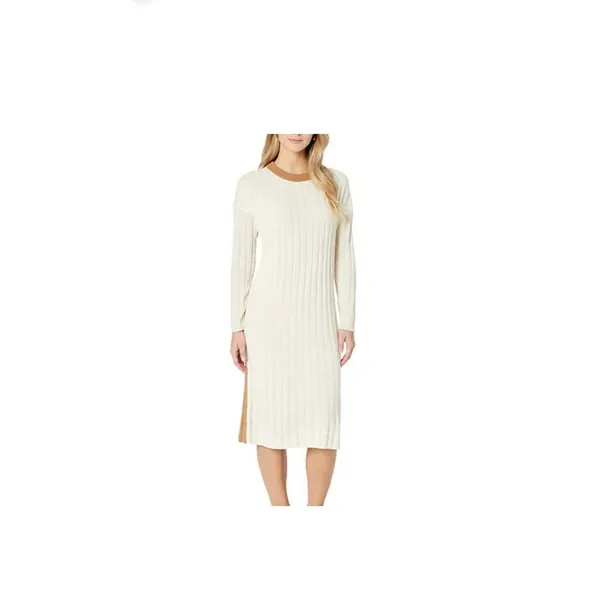 Madewell (re) Sourced Ribbed midi sweater dress Size XXS Viscose , Wool, Alpaca - Image 2