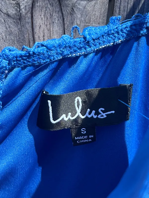 Lulu's Taliah Blue Lace Midi Dress - Image 8