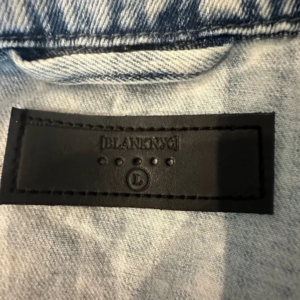 BLANK NYC Acid Wash Denim Romper size Large - Image 3