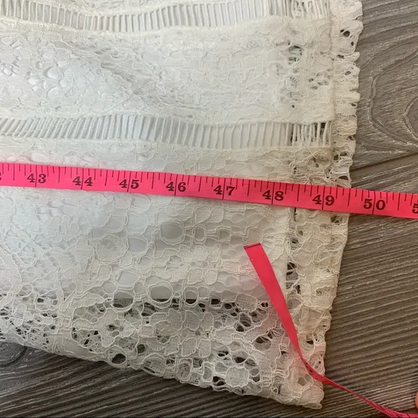 NWT ASOS‎ lace midi dress ladder trim white - Image 6
