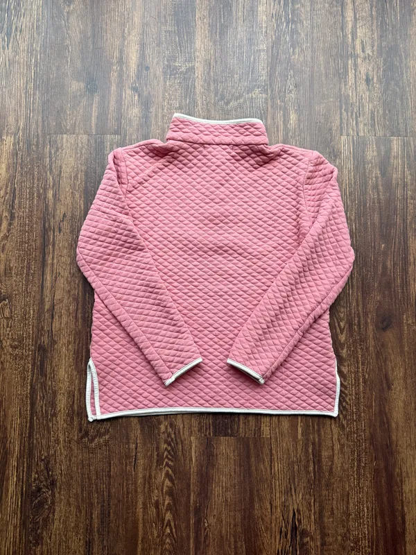 Women’s Pink Quilted Wallflower T Snap Waffle Pullover Sweatshirt - Size M - Image 4