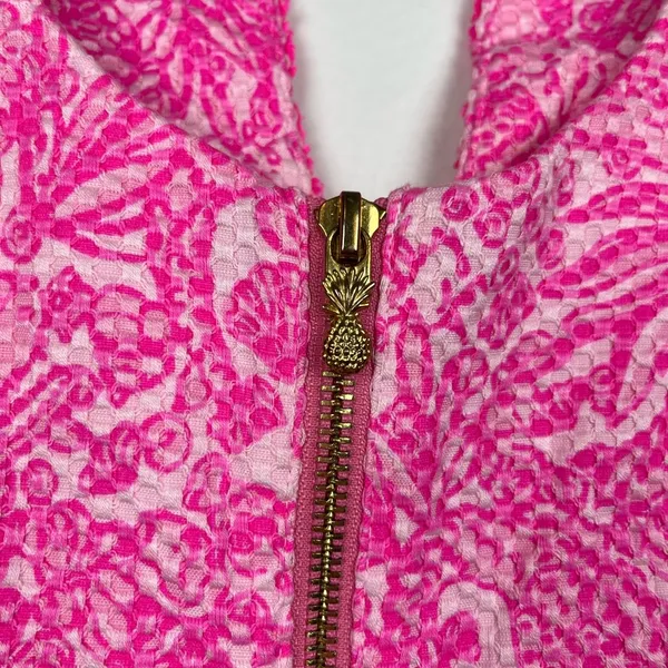 Lilly Pulitzer Sleeveless Pink Womens’’size 6, Pink embroidery cutout, back zip - Image 3