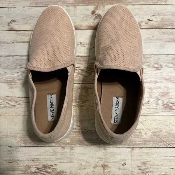 Steve Madden Gracy Slip On Sneaker Womens Size 7.5 Blush Pink - Image 3
