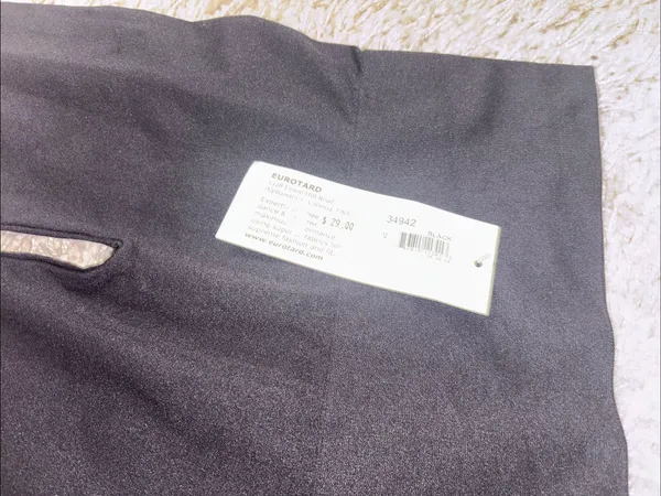 Eurotard Performance Dancewear High-Waist Black Leggings - Image 3