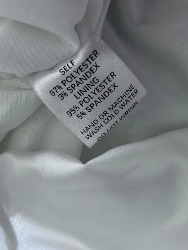 NWT Akira White‎ Strapless Ruched Satin Mini Dress Size XL - Image 5