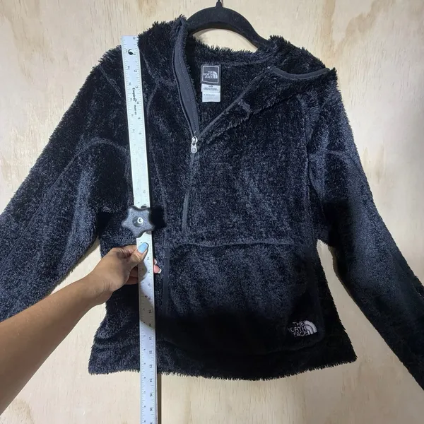 The North Face Womens Large Black High Pile Fleece 1/4 Zip Pullover Jacket - Image 2
