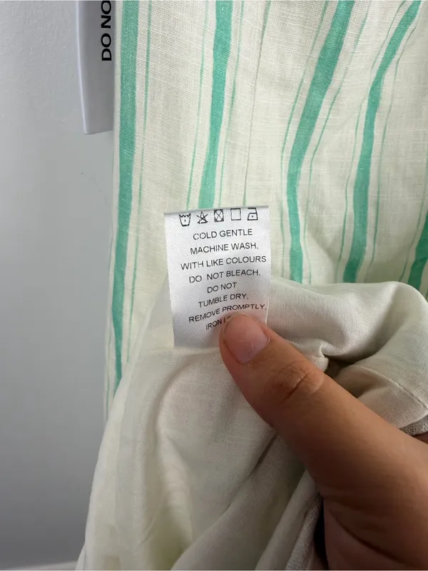 New princess polly Lewisa Stripe Sleeveless Maxi Dress in cream green size 10 - Image 9