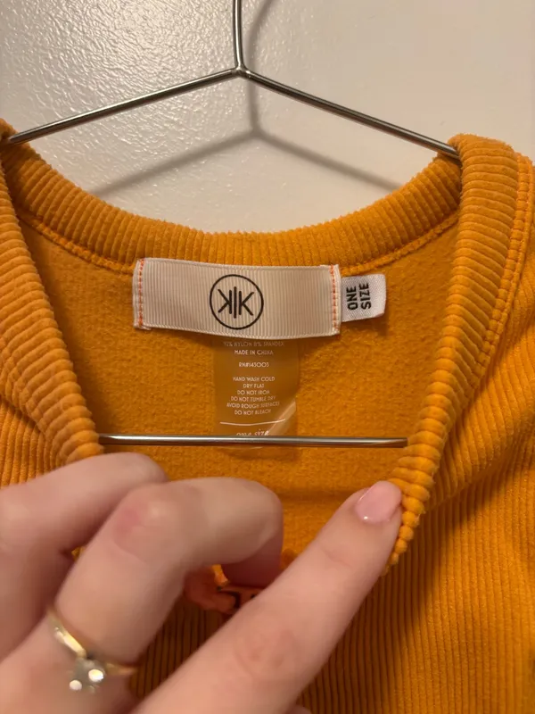 Orange Athletic Top Size XS - Image 2