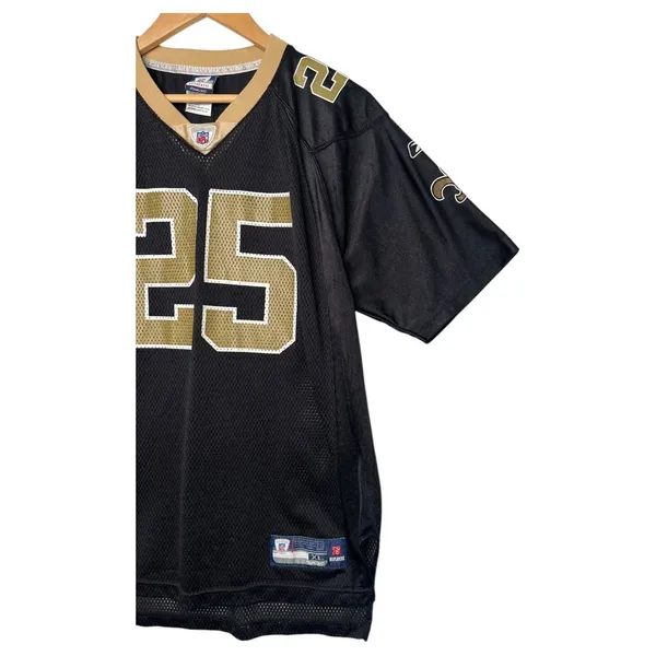 VTG Reggie Bush 25 Jersey Womens Extra Large Black New Orleans Saints NFL 2000s - Image 6
