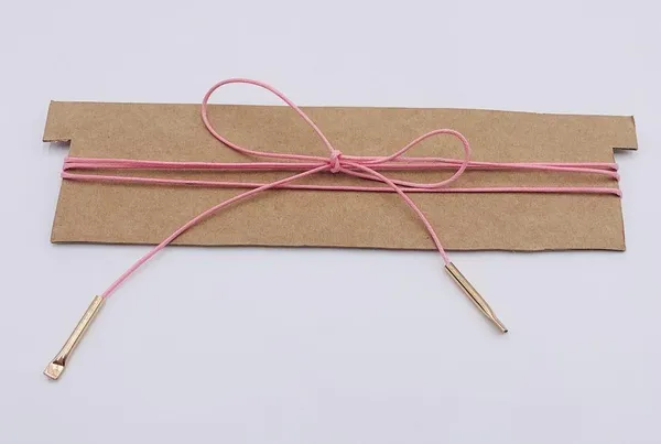 Barbie Bubblegum Pink Long String Wrap Around Tie Choker Necklace - Image 2