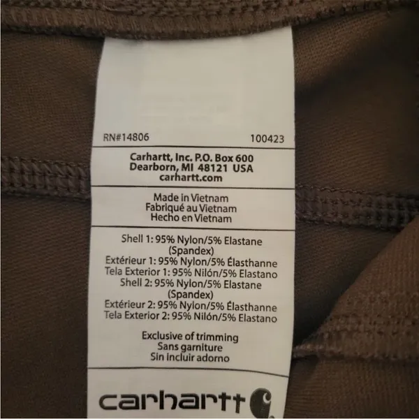 Carhartt Women's Force Fitted Lightweight Utility Legging in Brown, Size small‎ - Image 7