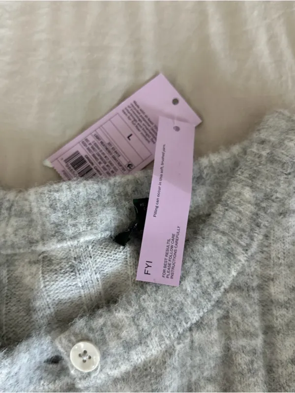 Wild Fable Gray ribbed loose fit cardigan - Image 2