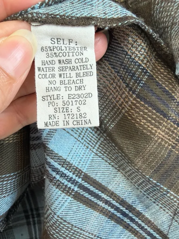 in february Mineral Wash Plaid Frayed Hem Shirt Dress Cotton Blend Size S NWT - Image 5