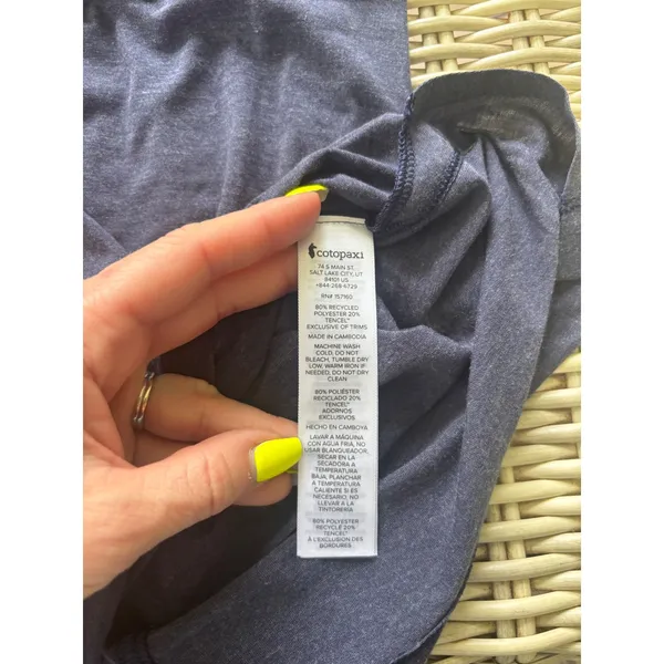 Cotopaxi Paseo Tencel Travel Muscle Tank‎ small athleisure gorpcore layered - Image 7