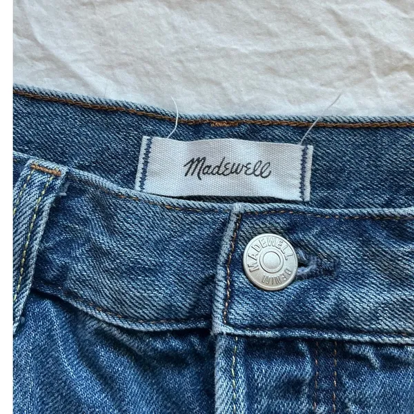 NWOT Madewell Pieced Barrel Leg Jeans W28 Medium Wash - Image 3