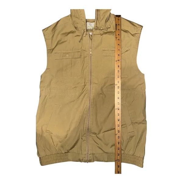 Offline by‎ Aerie Tan Hooded Cargo Vest, XS - Image 10