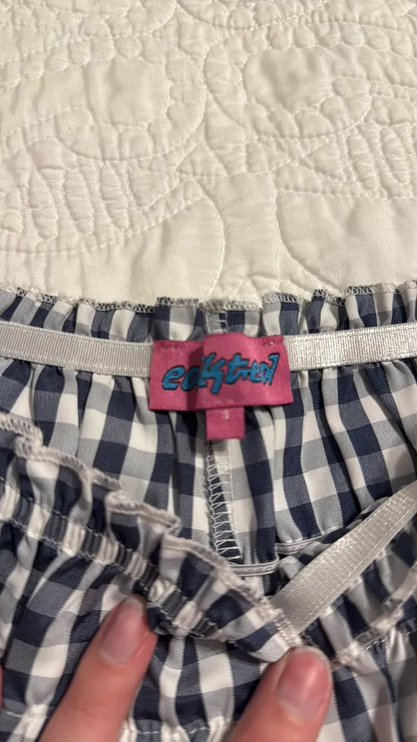 Edikted Bloomer Shorts Gingham - Image 4
