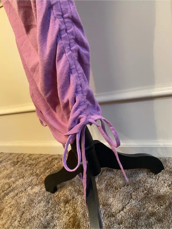 REVOLVE Lovers + Friends Lilac Purple Drawstring Midi Skirt Cinched Sides - Image 5