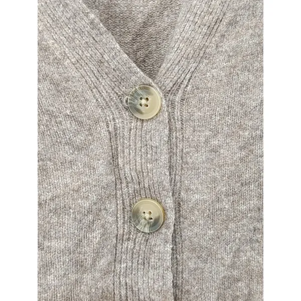 Lucky Brand Women's Sweater Slouchy V-Neck Cardigan Grandpa Brown Size XL NWOT - Image 7