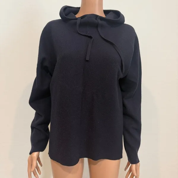 Quince medium eco knit Milano stitch pullover hooded sweater SP2 3501 - Image 9