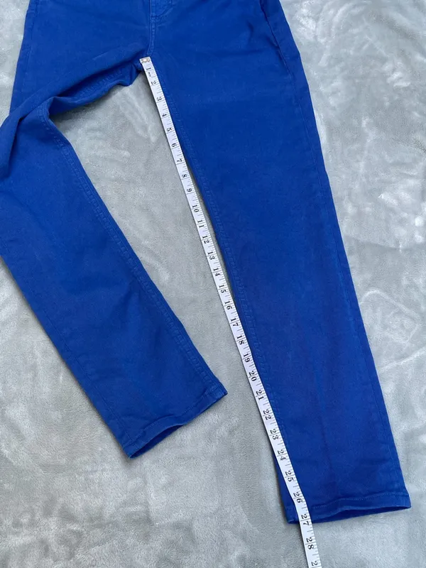 Loro Piana Royal Blue Denim Jeans Luxury Classic Nautical Coastal Preppy size 38 - Image 8