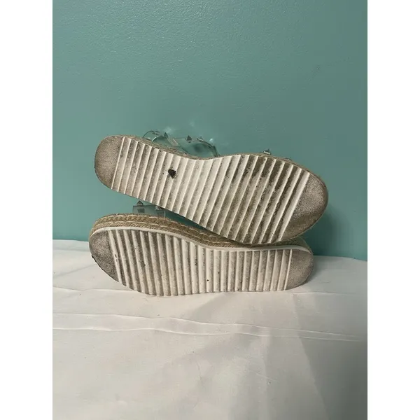 Cushionaire Sandal Womens 9M Clear Slip On Ankle Strap Toe‎ Casual Comfort bin1 - Image 6