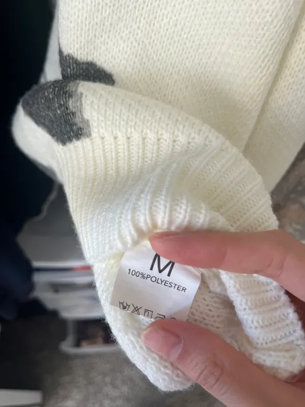 Frank Ocean Knit Sweater White Size M - Image 3