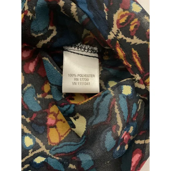 Converse Sheer Floral Long Sleeve Blouse M Cottagecore Dopamine Coquette Girl - Image 9