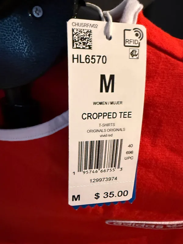 Adidas women’s Cropped Tee size med - Image 3