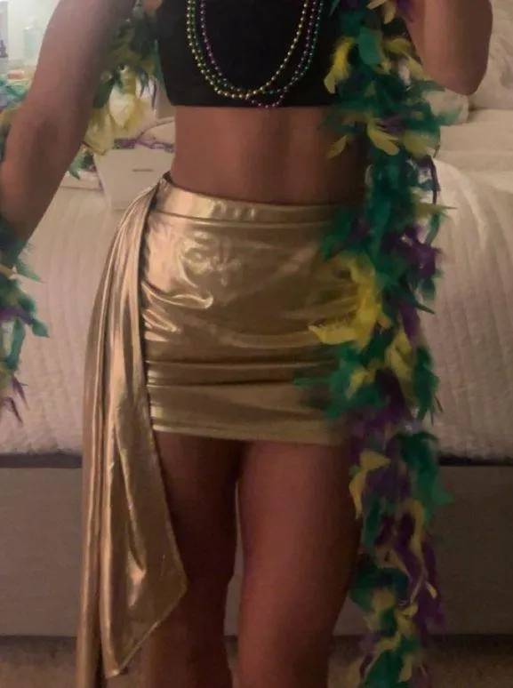 Finesse metallic gold skirt - Image 4