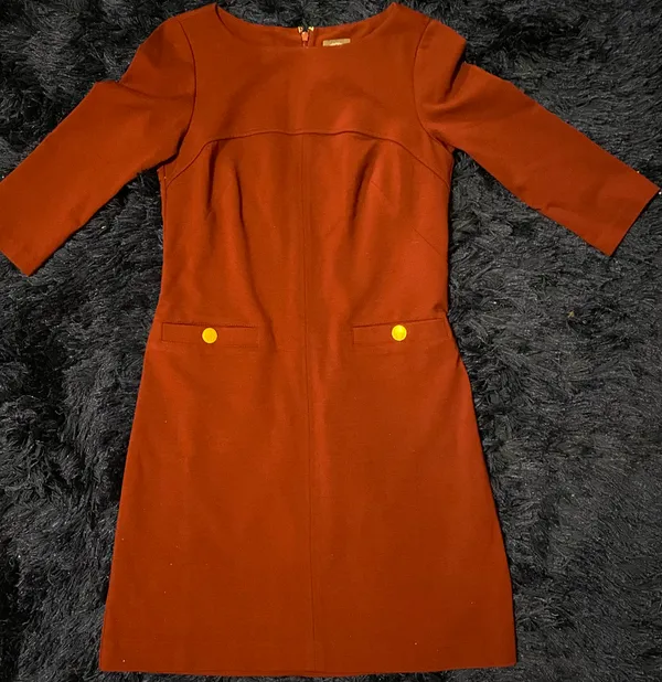 Vince Camuto Wine Shift Dress 2 - Image 3