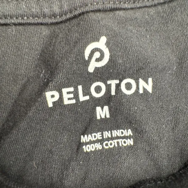 Peloton Womens Black Short‎ Sleeve T Shirt Size Medium Century Logo - Image 2