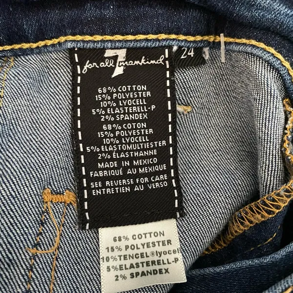 7 For All Mankind The Ankle Skinny Jeans Size 24 - Image 6
