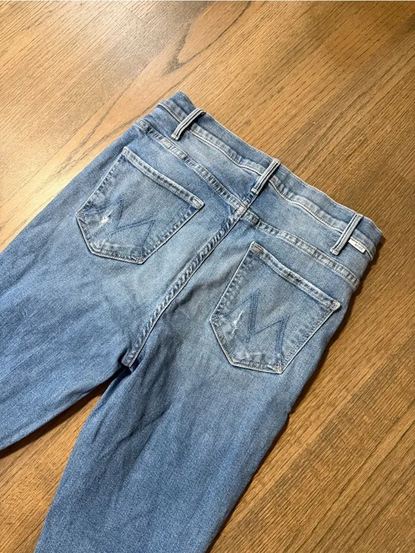 Mother The Hustler Ankle Fray Denim Jeans Size 28 - Image 11