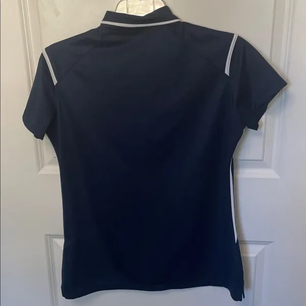 Nike Women’s Dri Fit Navy Polo Shirt Large - Image 2